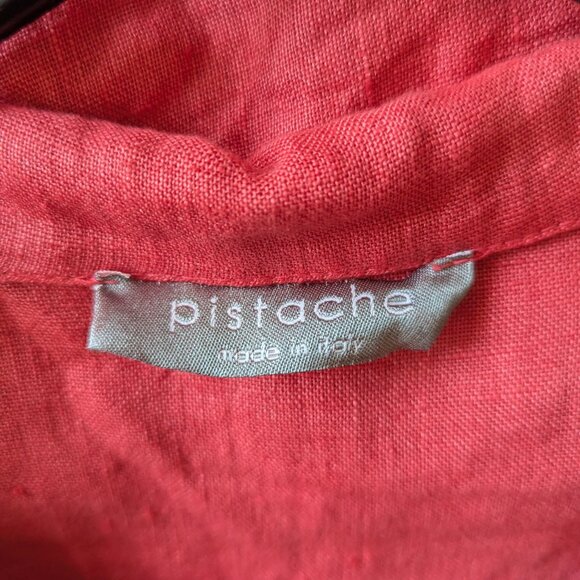 Pistache linen dress - Picture 4 of 6
